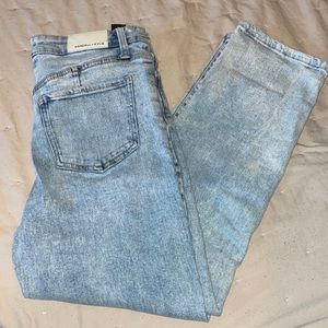 K+K High Rise Straight Jeans